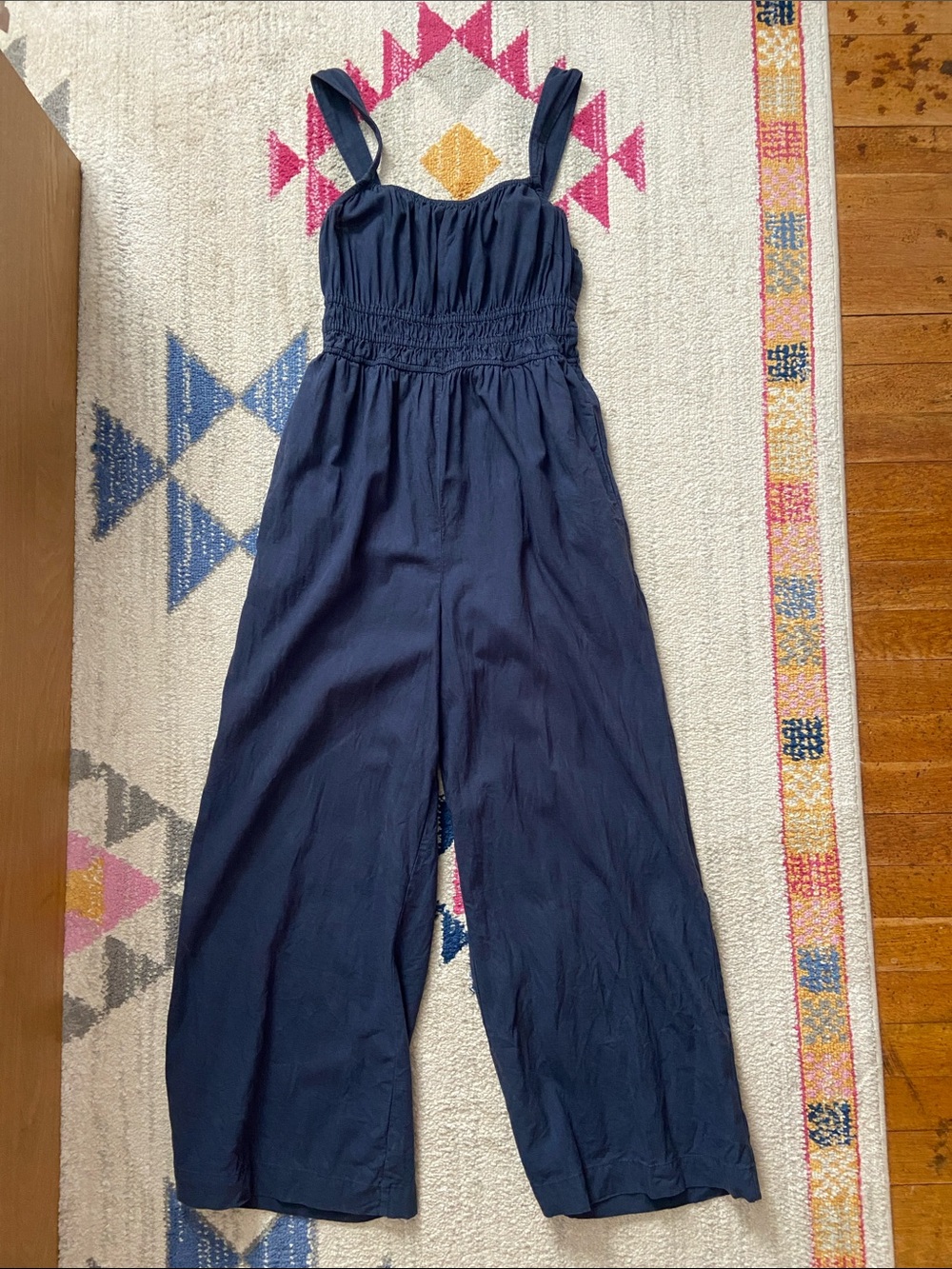 Madewell Linen-Blend Sophie Wide Leg Jumpsuit XS